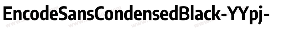 EncodeSansCondensedBlack-YYpj字体转换