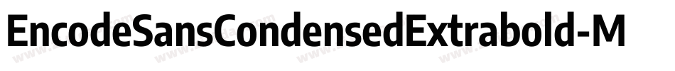 EncodeSansCondensedExtrabold-Mage字体转换