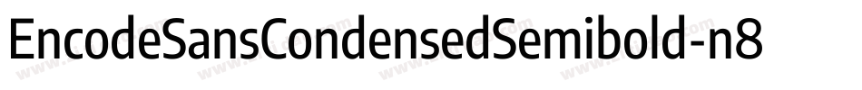 EncodeSansCondensedSemibold-n87P字体转换