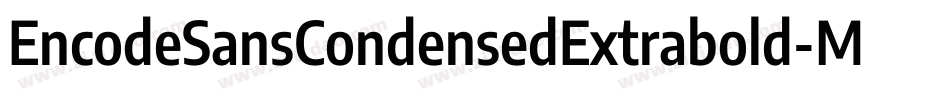 EncodeSansCondensedExtrabold-Mage字体转换