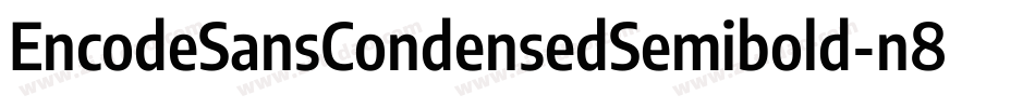 EncodeSansCondensedSemibold-n87P字体转换