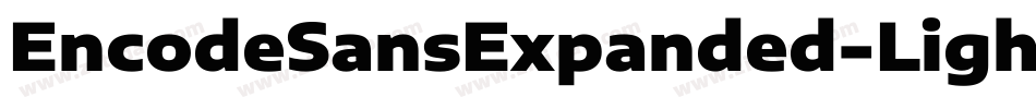 EncodeSansExpanded-Light字体转换