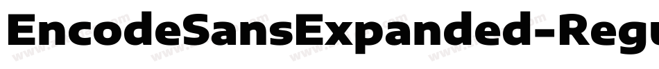 EncodeSansExpanded-Regular字体转换