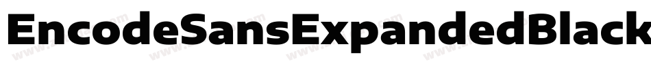 EncodeSansExpandedBlack-RVWW字体转换