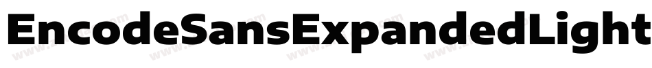 EncodeSansExpandedLight-r7L7字体转换