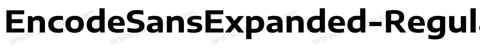 EncodeSansExpanded-Regular字体转换