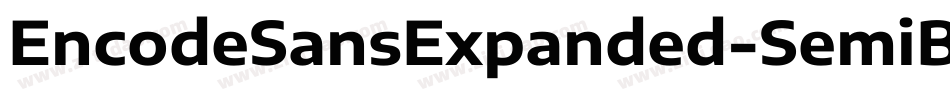 EncodeSansExpanded-SemiBold字体转换