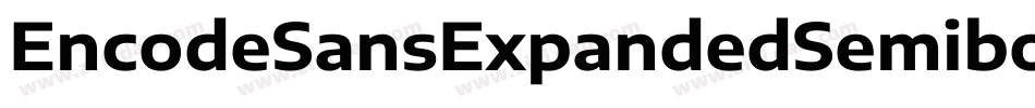 EncodeSansExpandedSemibold-2m9v字体转换