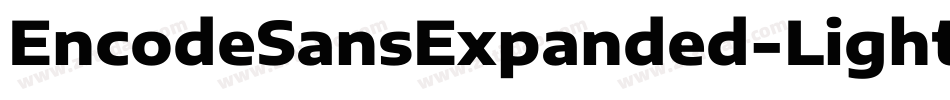 EncodeSansExpanded-Light字体转换