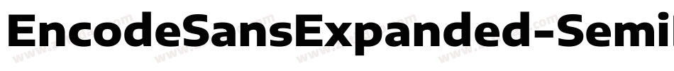 EncodeSansExpanded-SemiBold字体转换