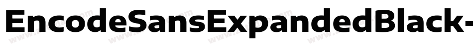 EncodeSansExpandedBlack-RVWW字体转换