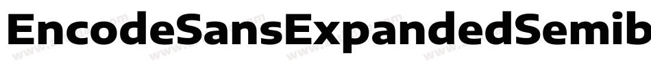EncodeSansExpandedSemibold-2m9v字体转换