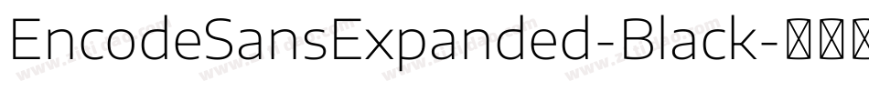 EncodeSansExpanded-Black字体转换