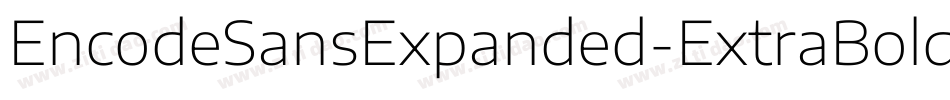 EncodeSansExpanded-ExtraBold字体转换