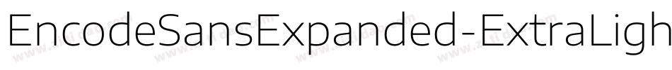 EncodeSansExpanded-ExtraLight字体转换