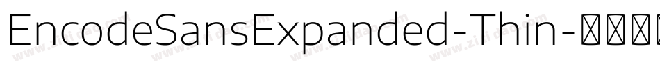 EncodeSansExpanded-Thin字体转换