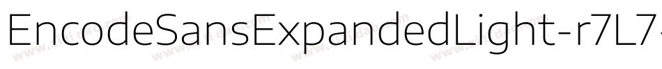 EncodeSansExpandedLight-r7L7字体转换