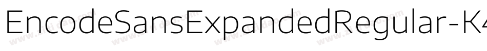 EncodeSansExpandedRegular-K4z7字体转换