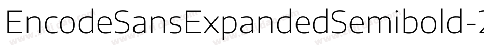 EncodeSansExpandedSemibold-2m9v字体转换