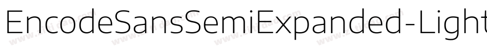 EncodeSansSemiExpanded-Light字体转换