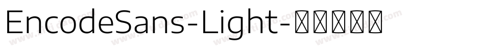 EncodeSans-Light字体转换