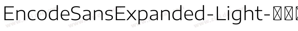 EncodeSansExpanded-Light字体转换