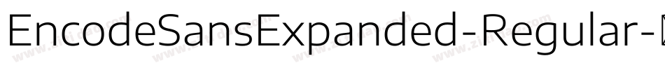 EncodeSansExpanded-Regular字体转换