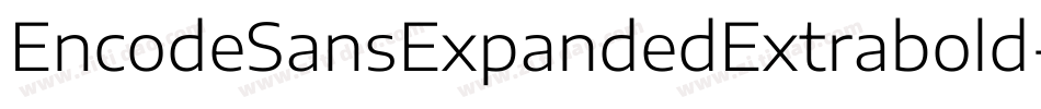 EncodeSansExpandedExtrabold-8EG0字体转换