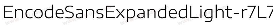 EncodeSansExpandedLight-r7L7字体转换