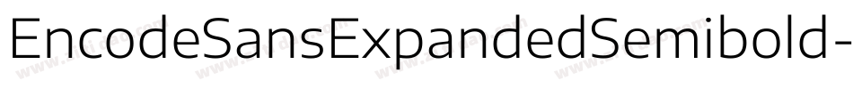 EncodeSansExpandedSemibold-2m9v字体转换