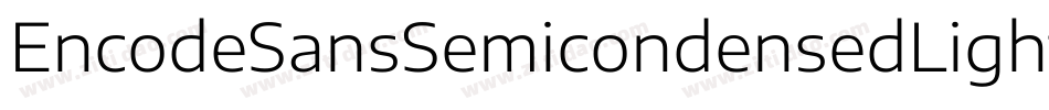 EncodeSansSemicondensedLight-PpBr字体转换