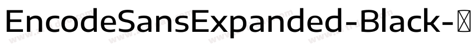 EncodeSansExpanded-Black字体转换
