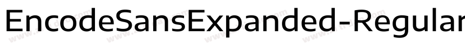EncodeSansExpanded-Regular字体转换