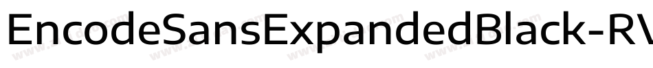 EncodeSansExpandedBlack-RVWW字体转换
