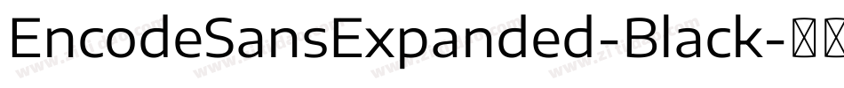 EncodeSansExpanded-Black字体转换