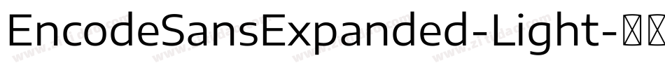 EncodeSansExpanded-Light字体转换