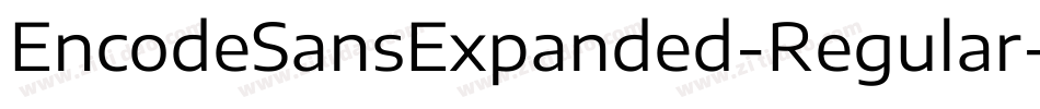 EncodeSansExpanded-Regular字体转换