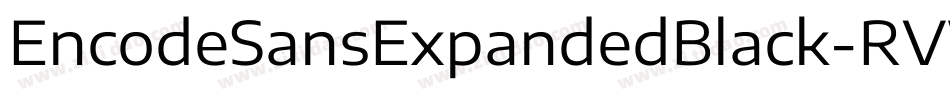 EncodeSansExpandedBlack-RVWW字体转换