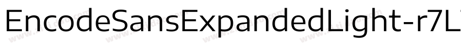 EncodeSansExpandedLight-r7L7字体转换