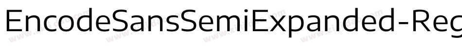 EncodeSansSemiExpanded-Regular字体转换