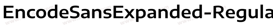 EncodeSansExpanded-Regular字体转换