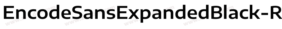 EncodeSansExpandedBlack-RVWW字体转换