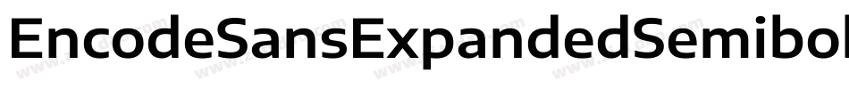 EncodeSansExpandedSemibold-2m9v字体转换