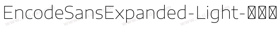 EncodeSansExpanded-Light字体转换