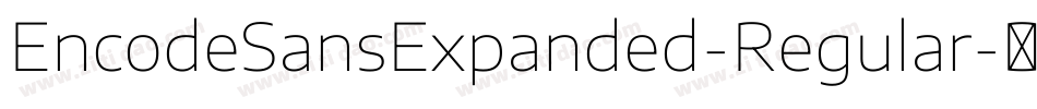 EncodeSansExpanded-Regular字体转换