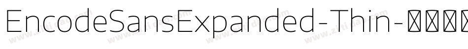 EncodeSansExpanded-Thin字体转换