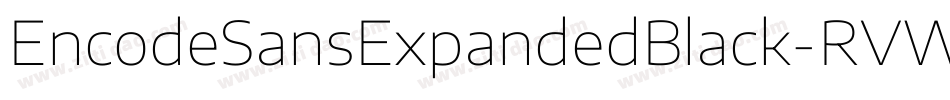 EncodeSansExpandedBlack-RVWW字体转换
