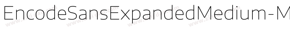 EncodeSansExpandedMedium-ManY字体转换