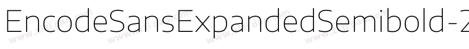 EncodeSansExpandedSemibold-2m9v字体转换