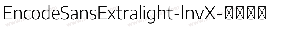 EncodeSansExtralight-lnvX字体转换